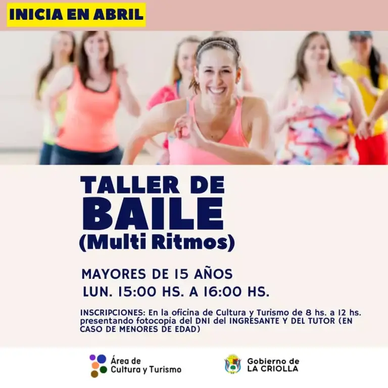 Inscripciones abiertas Talleres Culturales