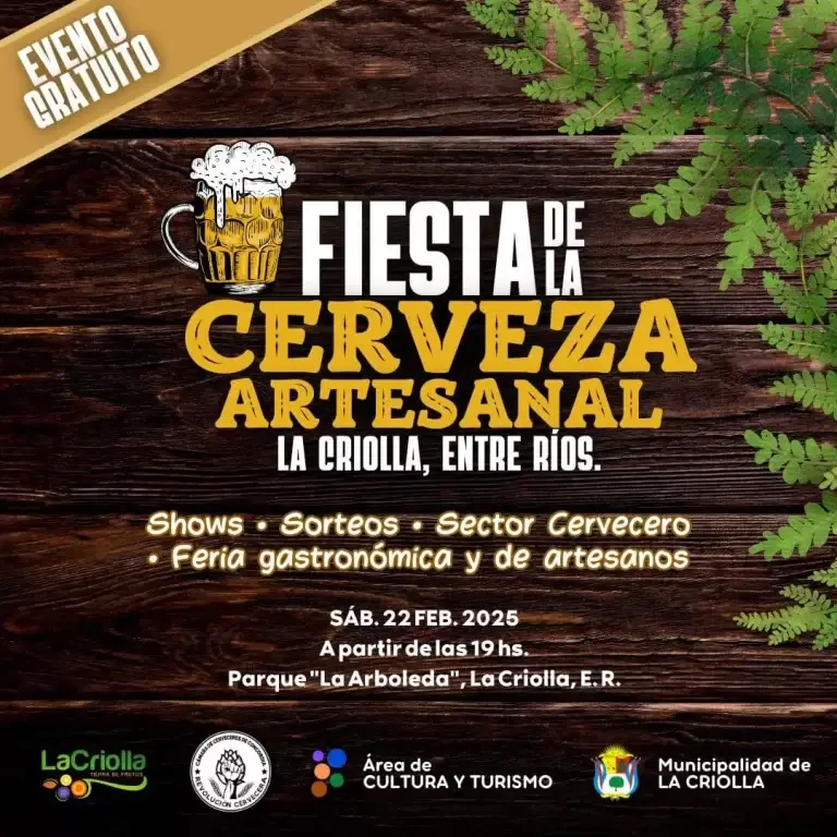 FIESTA DE LA CERVEZA ARTESANAL EN LA CRIOLLA